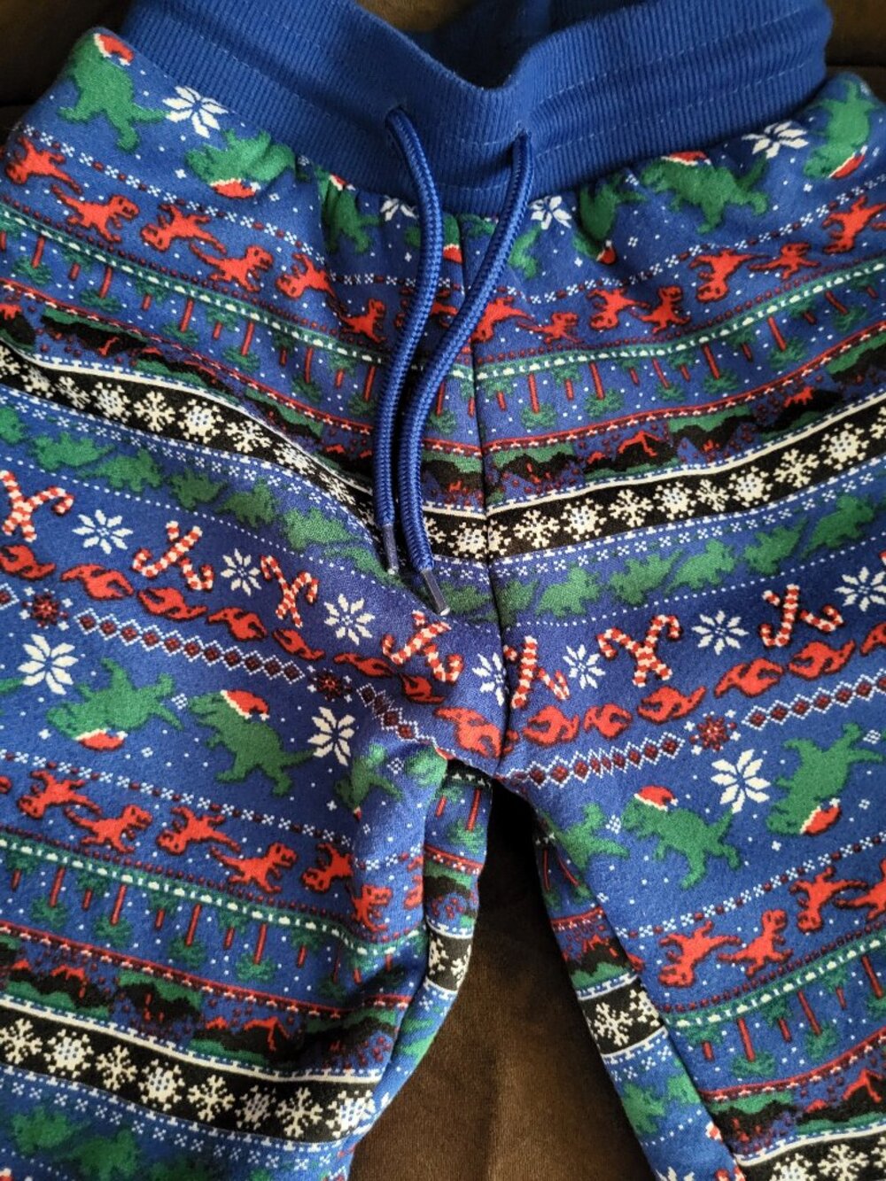 Boys Fleece Lined Christmas Pants size 7/8